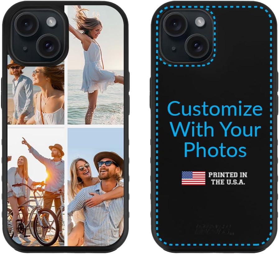 Guard Dog Case Compatible with iPhone 15 - Military Grade - Rugged Two Piece Protection - Custom - Photo - Horizontal