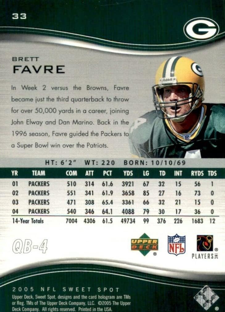 2005 Upper Deck Sweet Spot Football Series Complete Mint 100 Card Veteran Players Set with Peyton Manning and Tom Brady Plus