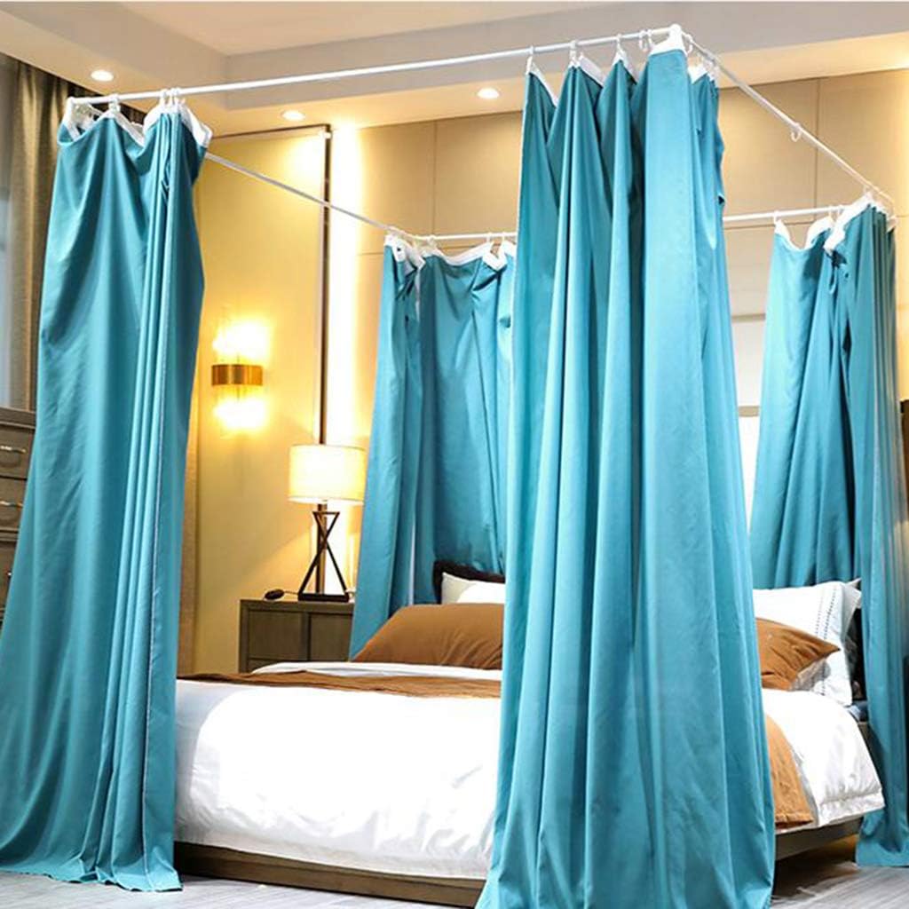 Bed Canopy-Dust-Proof top Cloth Shading Mosquito net Bed Curtain Integrated Dual-use Princess Style 1.5m1.8m Bed Curtain Household Thickening Bracket (Section C 1.8 * 2.2m)
