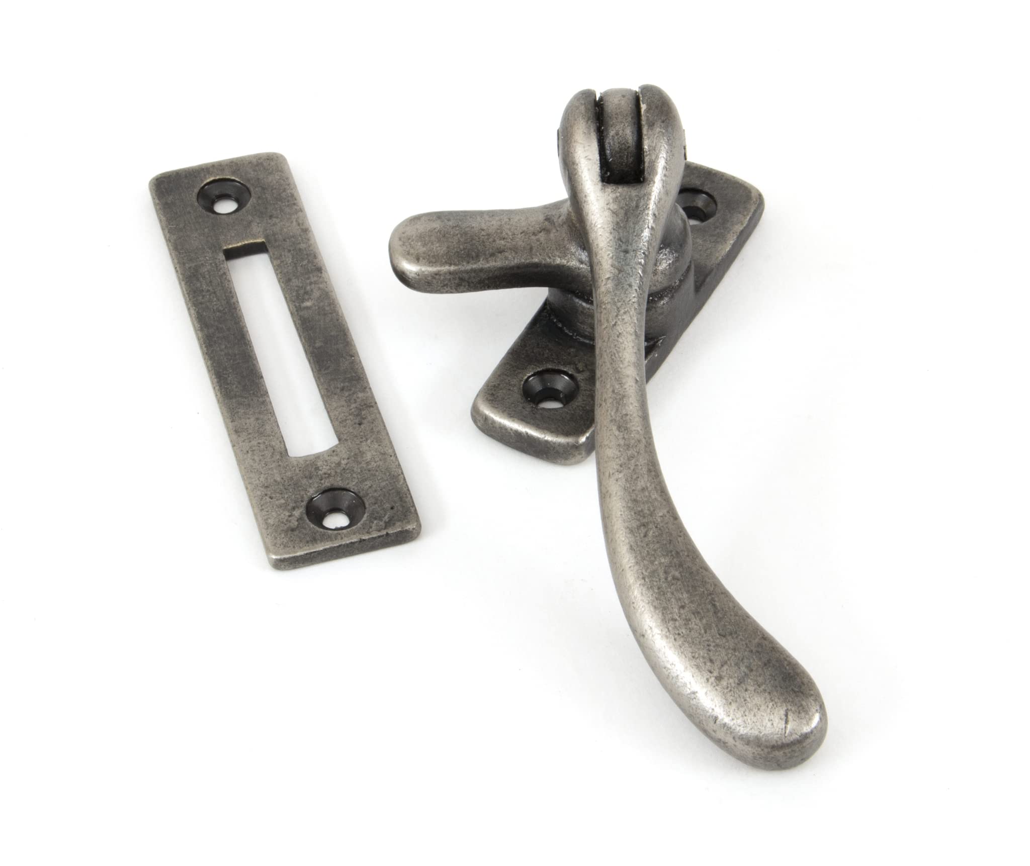 From The Anvil Antique Pewter Peardrop Fastener from B&Q