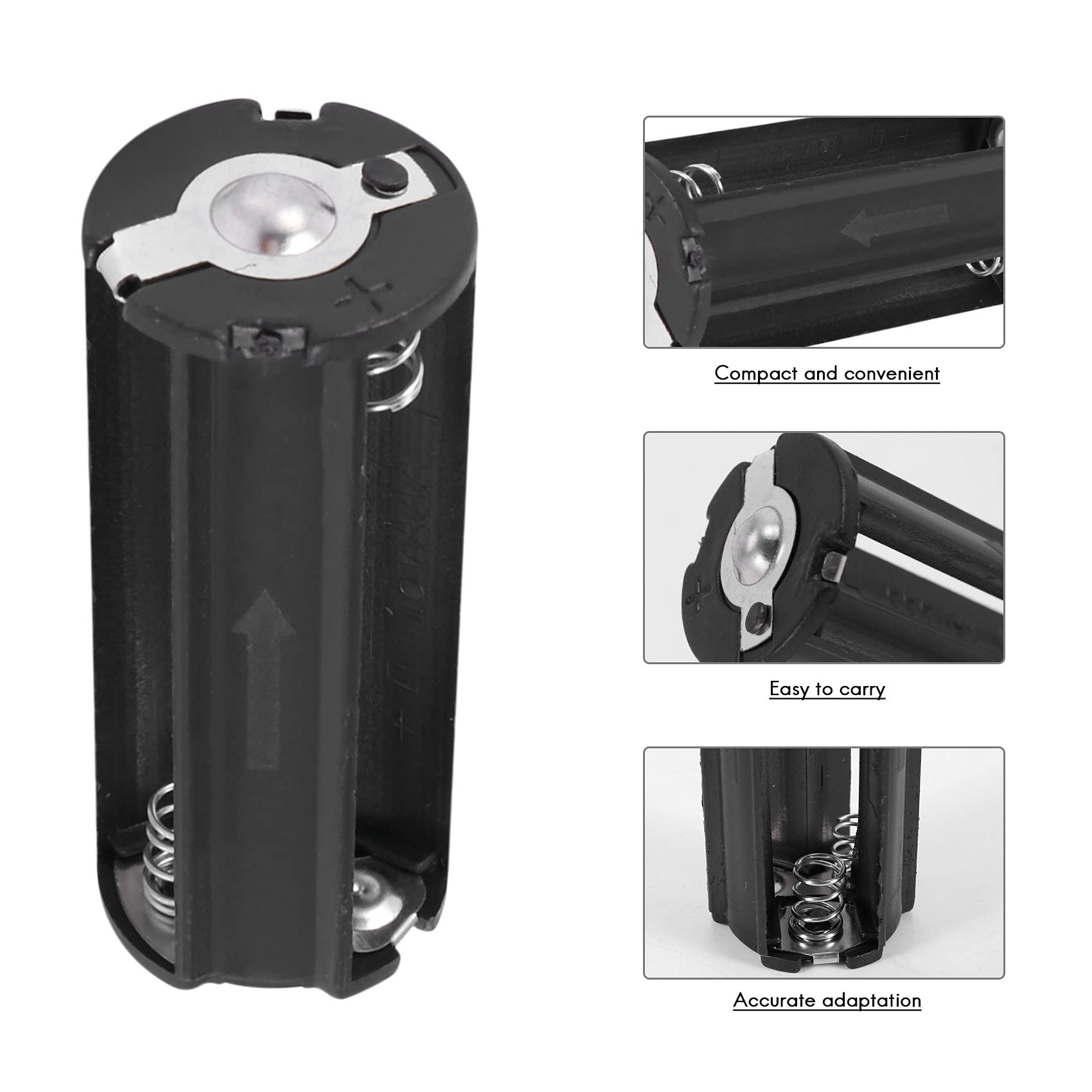 Bnafes AAA Batteriehalter 6 Stück - Zylindrische Batterieaufbewahrung Für Taschenlampen