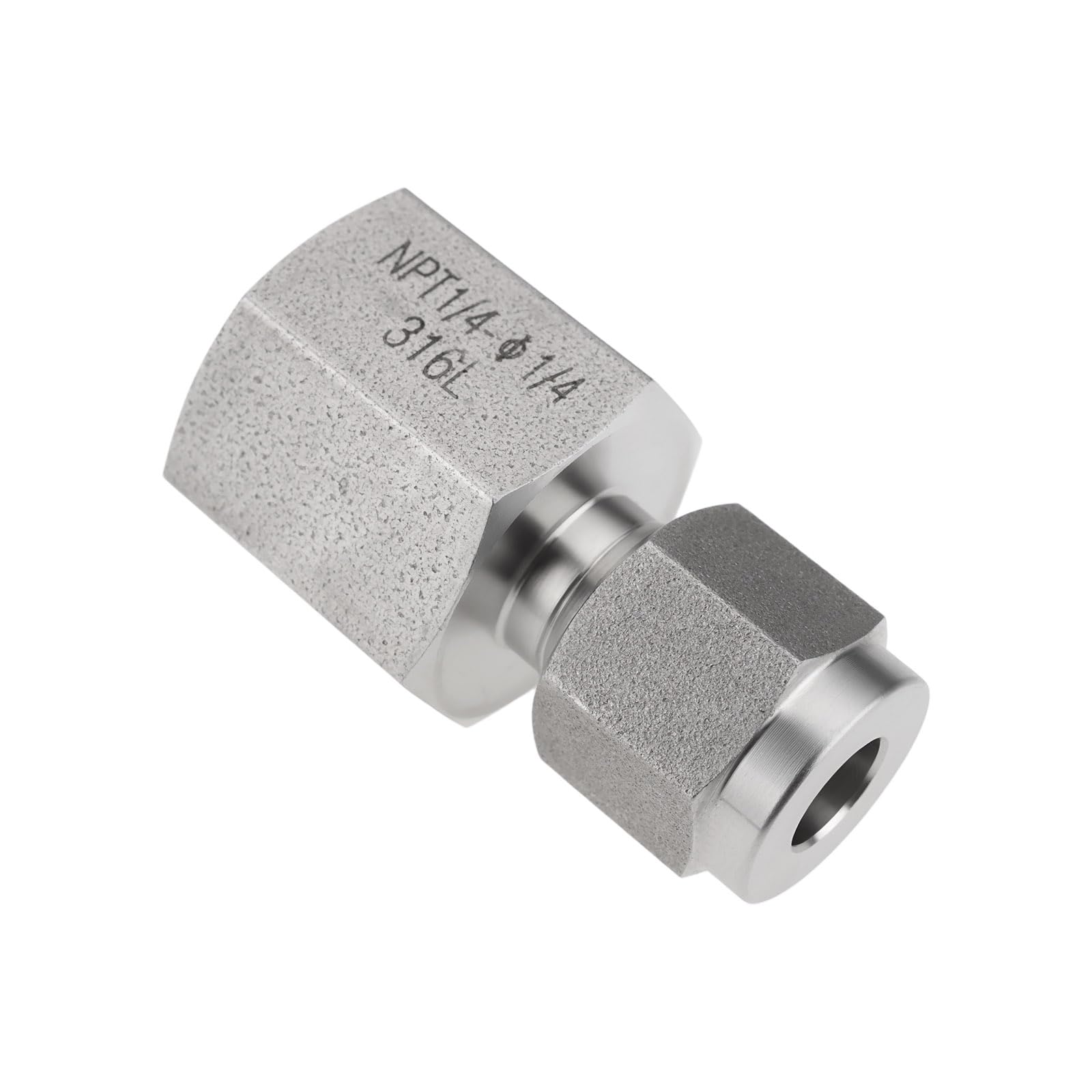 Lt Easiyl 1/4" Compression To 1/4" Npt Connector 316 Stainless Steel Adapter For Pipeline