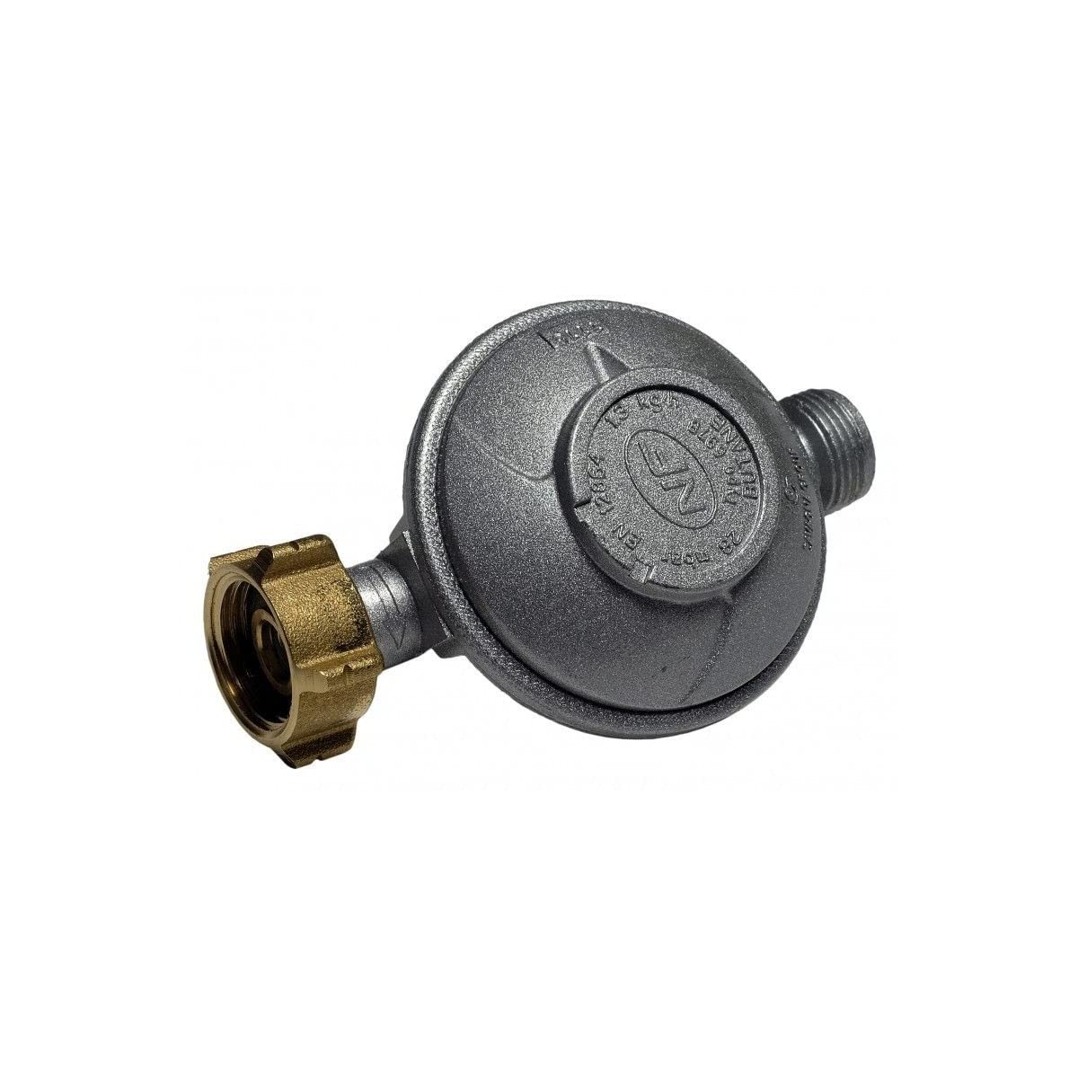 PROWELTEK - Kit Raccord Gaz Butane Complet 28 mbar Embout tétine Tuyau Flexible 1,5m Sécurisé Détendeur avec Limiteur de Débit pour Réchaud Barbecue et Plancha