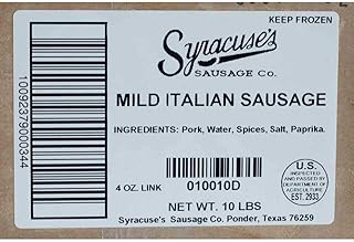 Syracuse Mild Italian Uncooked Sausage Link, 10 Pound -- 1 each.