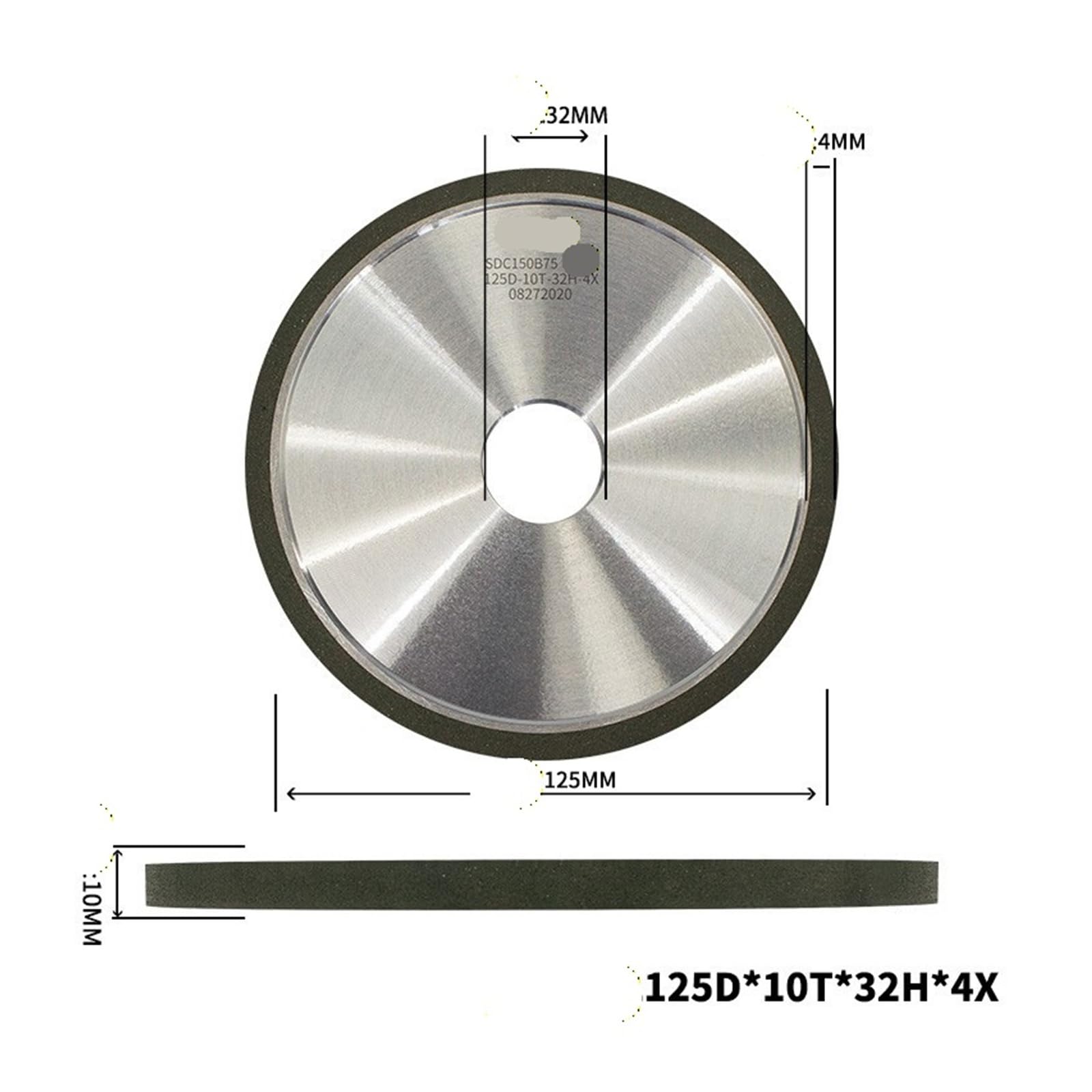 Disco abrasivo for mola in resina da 100/125/150mm for fresa in acciaio al tungsteno in lega dura(Dia125mm,150)