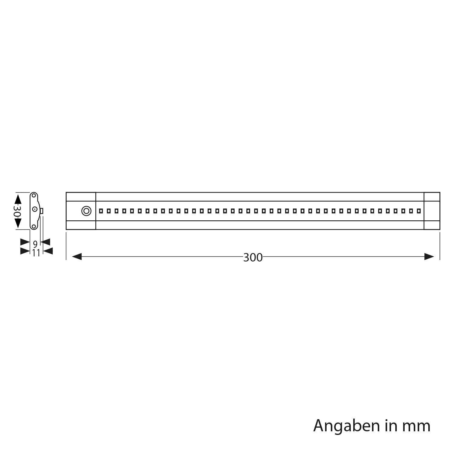 parlat LED Unterbau-Leuchte Siris, Bewegungsmelder, flach, 30cm, je 368lm, warm-weiß, 4er Set