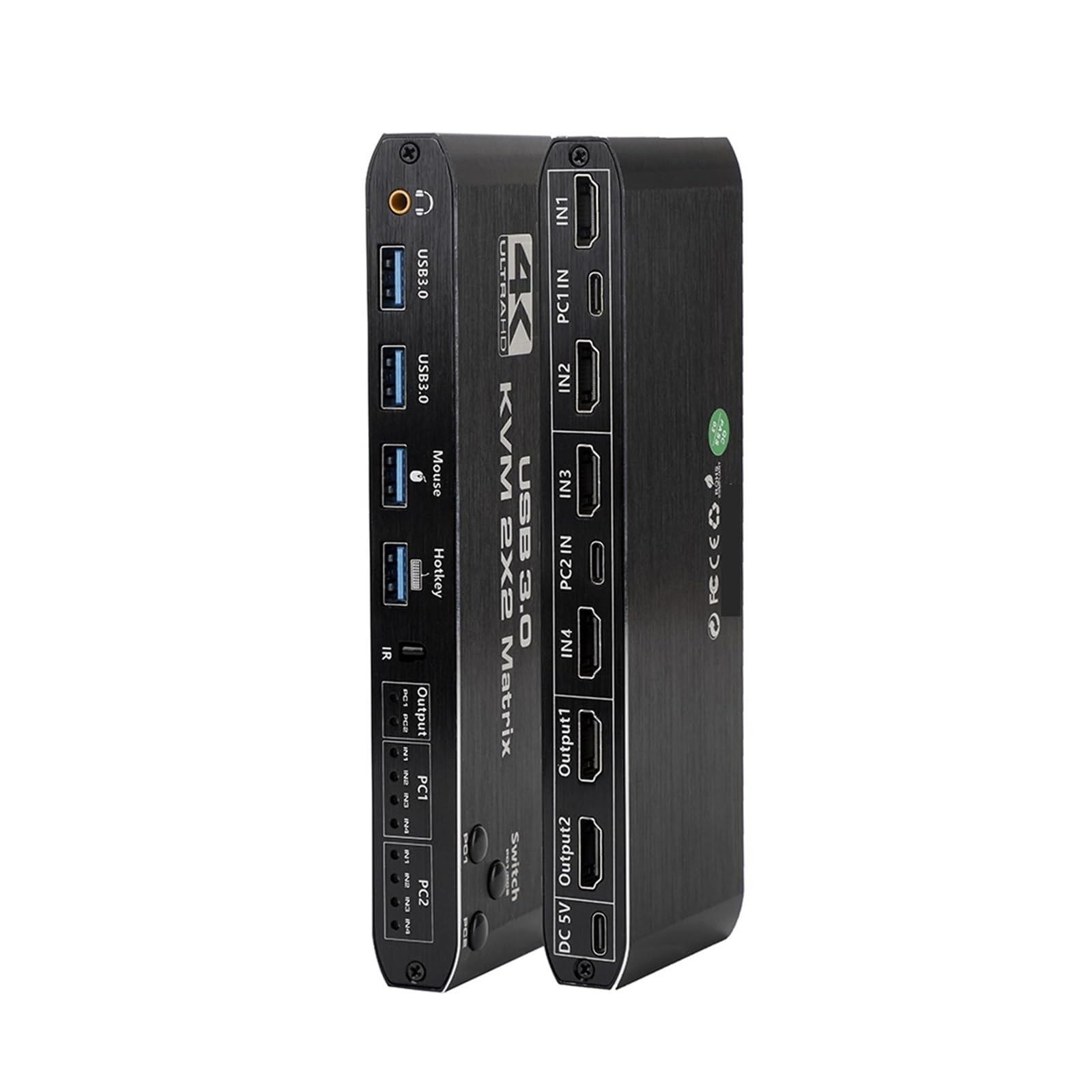 L6AS0F7 2x2 Kvm Switch 4K 60Hz Dual Monitor KVM Extended Display USB Switcher 2 in Out for Computers Share Monitors-picture-15