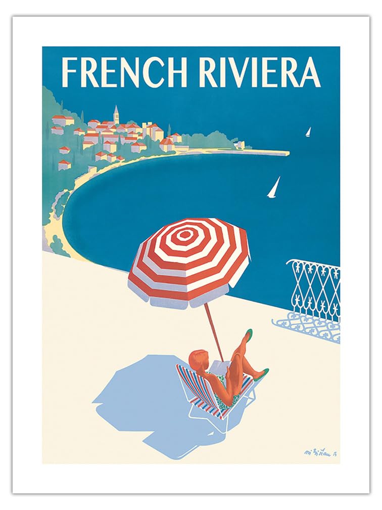 Amazon.com: French Riviera - Cote d'Azur France - Vintage Travel