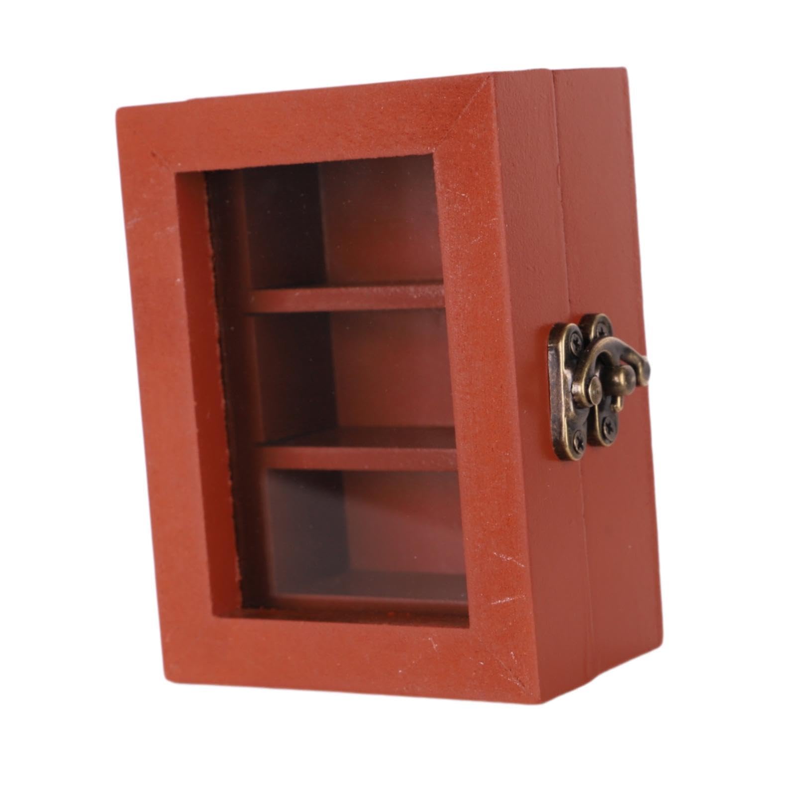 ATORSE Mini Bookshelf Ornament Empty Unique Desk for Bedroom Drawing Room Apartment Brown|Home & Garden|Holiday & Seasonal Dacor|Christmas & Winter|Ornaments-picture-29