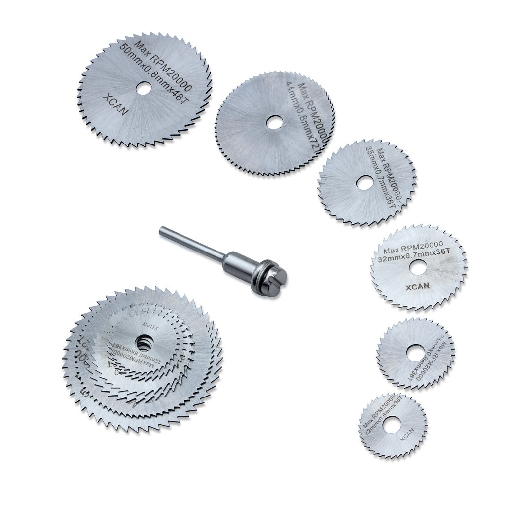 New 7pc HSS Circular Wood Cutting Saw Blade Discs for Dremel Rotary Tool Mandrel