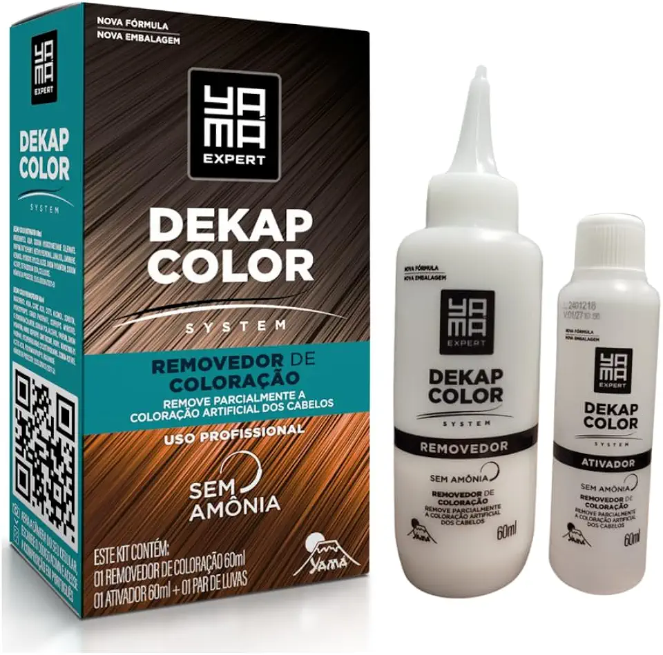 Removedor Coloração Capilar Sem Amônia Dekapcolor Yamá 120ml