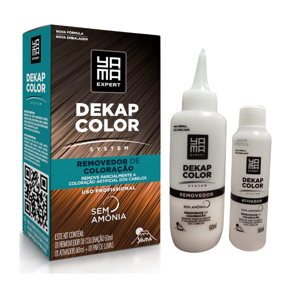 Removedor Coloração Capilar Sem Amônia Dekapcolor Yamá 120ml | Amazon ...