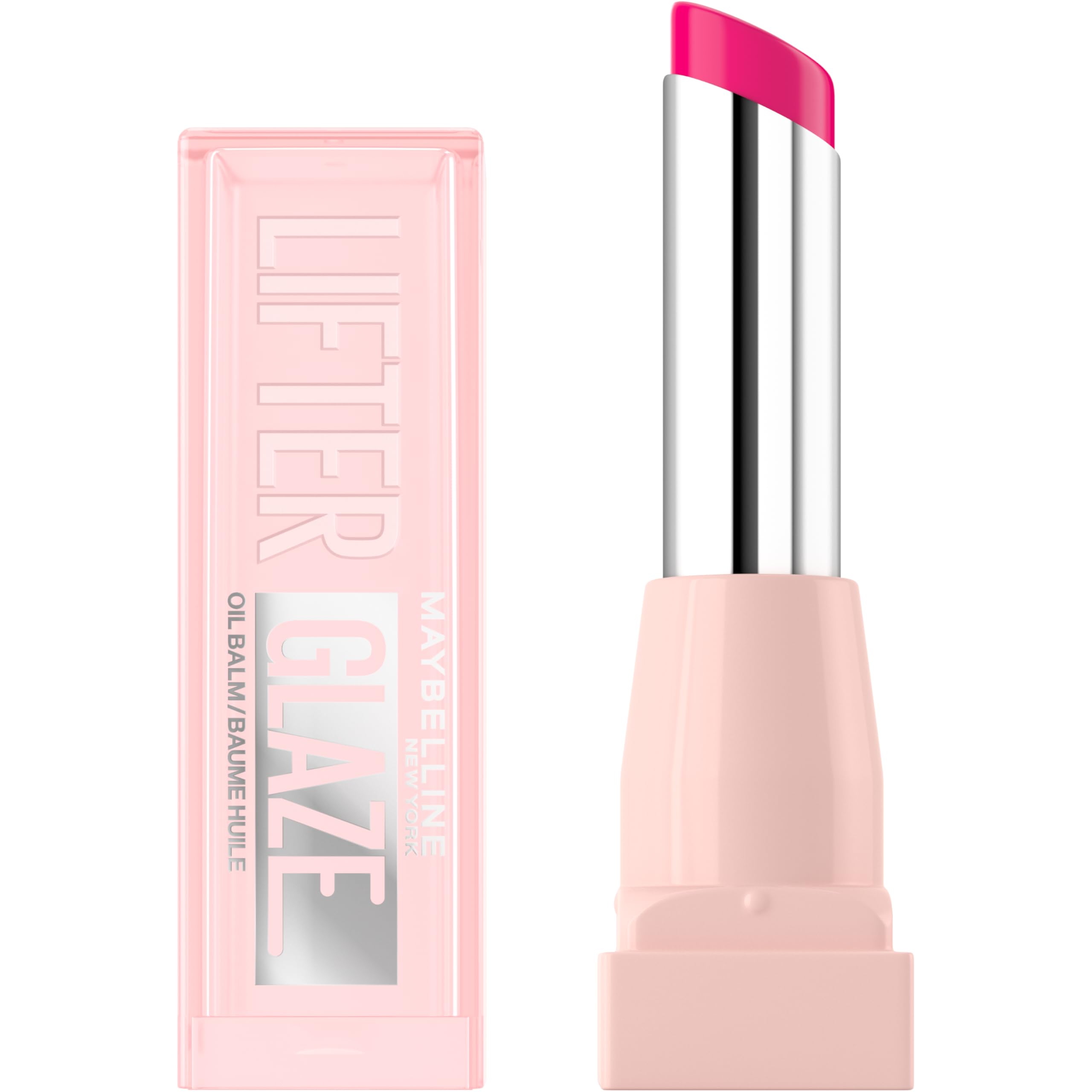 Maybelline New York Lifter Glaze, Lip Oil Balm, formulated with Hyaluronic Acid & Acerola Cherry Extract, for up to 24H hydration, ultra-comfortable feel (Shade: Rose Bite)