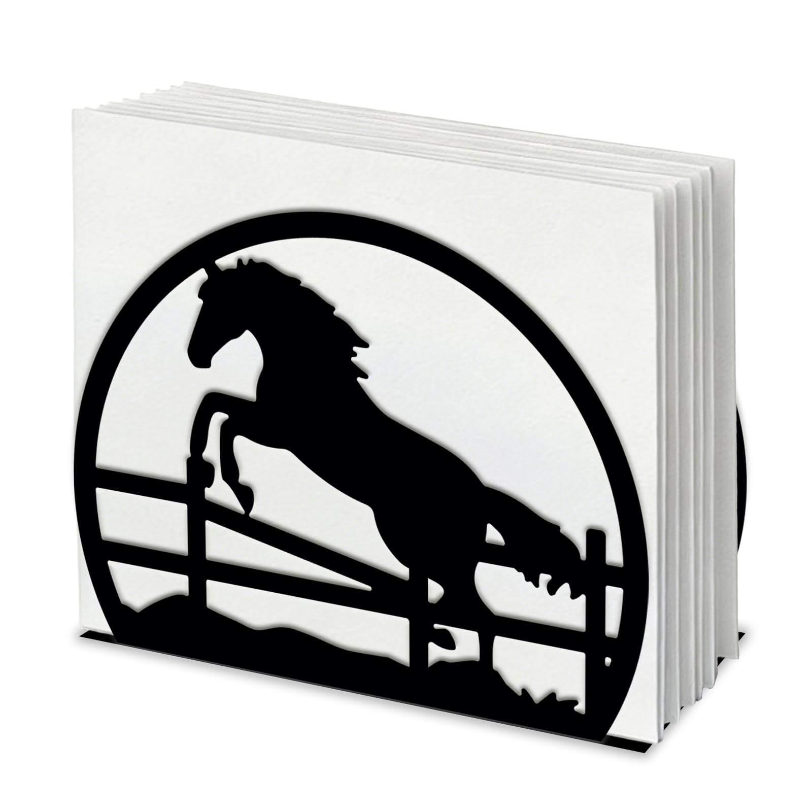 Porte-serviettes de table cheval anti-vent pour distribuer les mouchoirs