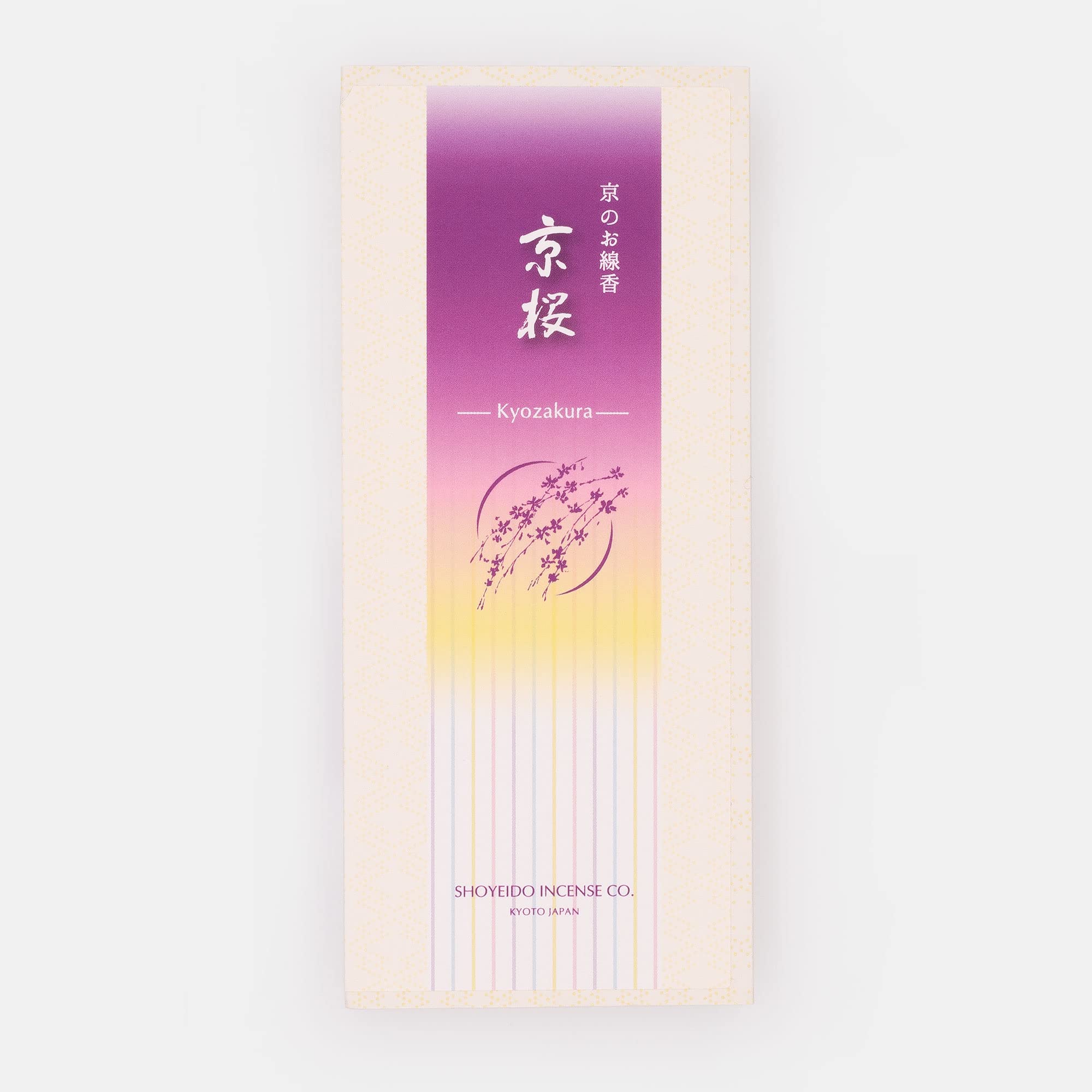 Shoyeido Kyo-zakura Kyoto Cherry Blossom Japanese Incense 100% Natural - 175 Sticks in Recycled-paper Box - zen minded