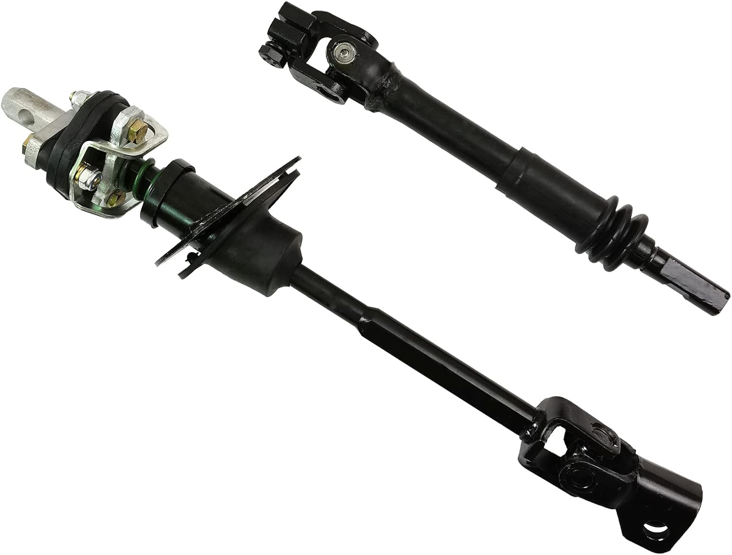 Lower & Intermediate Steering Column Shaft Assembly Kit with U Joint Coupler fit for 2006-2010 Hummer H3 H3T #19256702 25900714