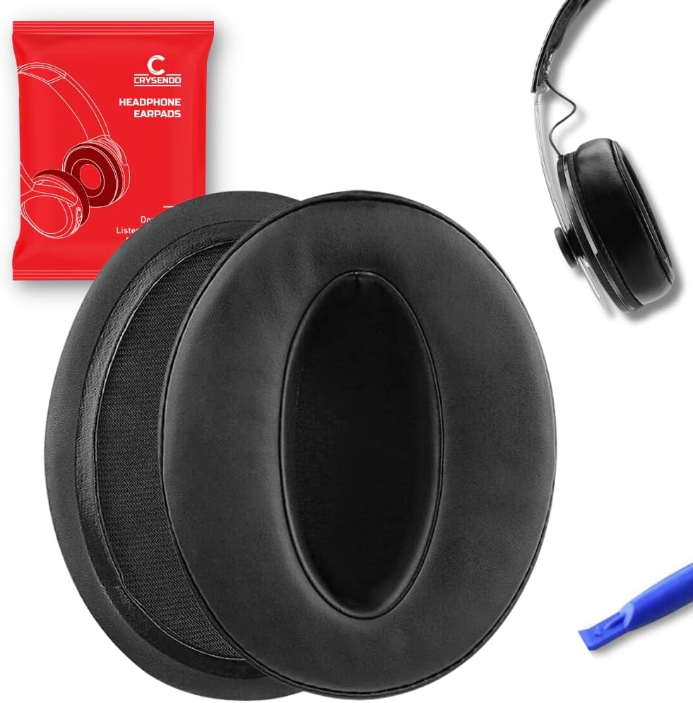 Headphone Cushion Compatible with Sennheiser HD 4.40 BT/HD 4.50 BT/HD 4.50 BTNC Earpads | Protein Leather + Memory Foam | Replacement Headset Ear Cushion Pads (Black)