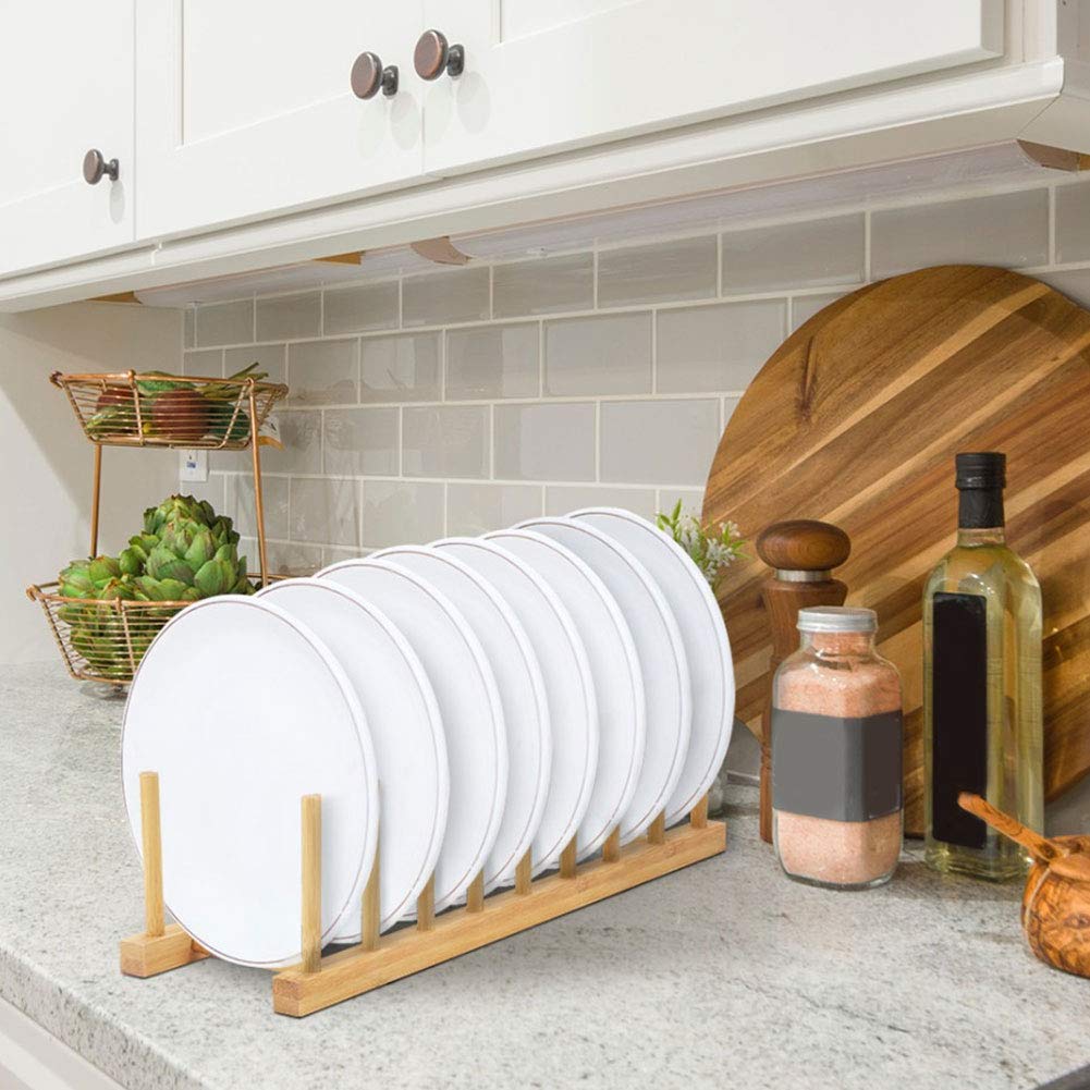 Lot De 2 égouttoirs En Bambou - Pour Armoires De Cuisine