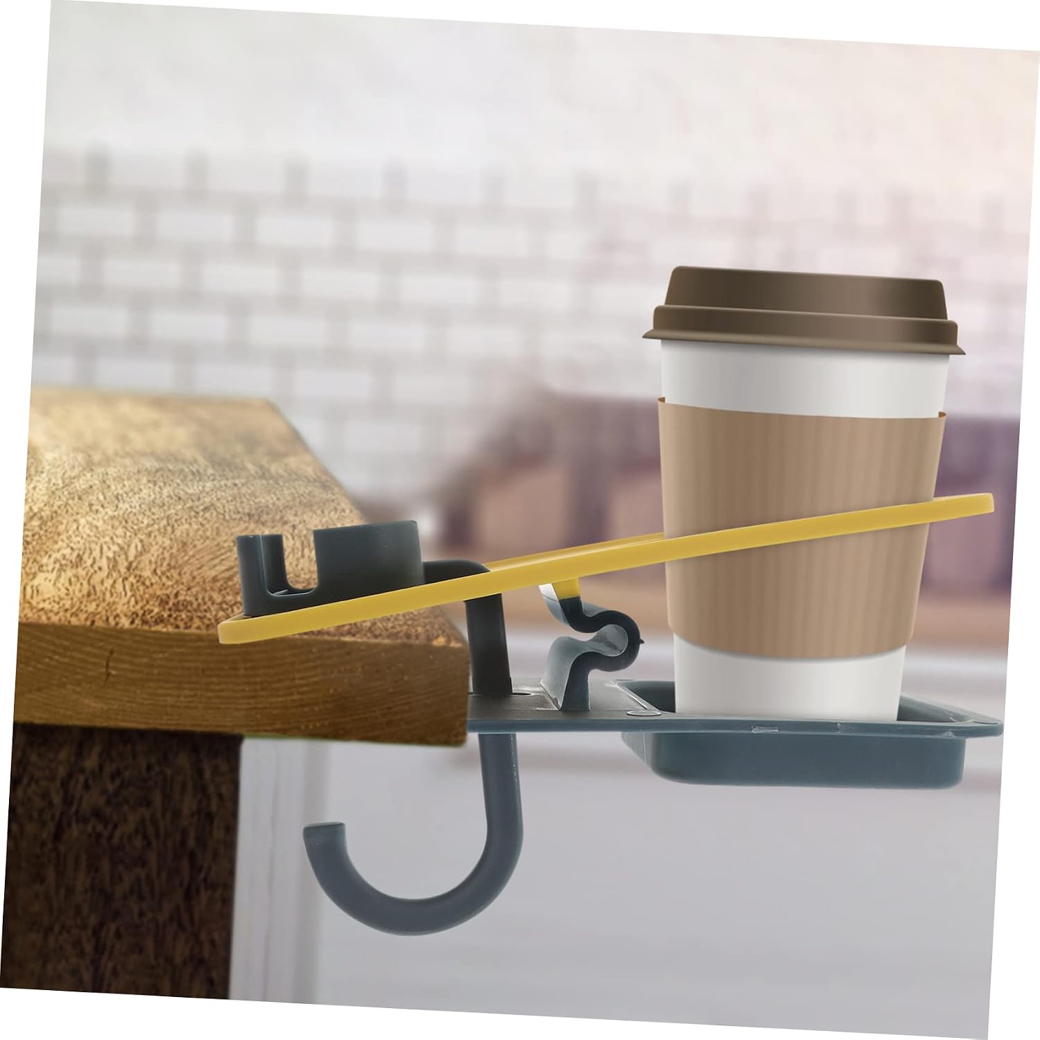 Desktop Cup Holder Clip Clamp for Table Side Portable Bottle Stand Hook for Use Easy to Install Space-Saving Design