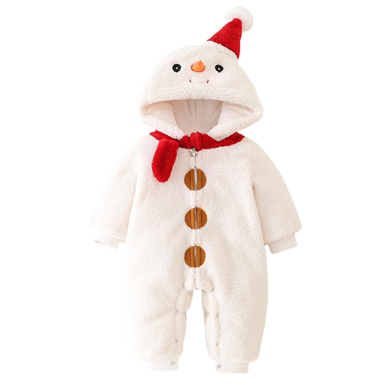 Costume Pupazzo di Neve Bambino - Vestito Neonato per Carnevale, Halloween, Compleanni E Party 0-18 Mesi Costume da Pupazzo di Neve per Bambini Varie Taglie Festival