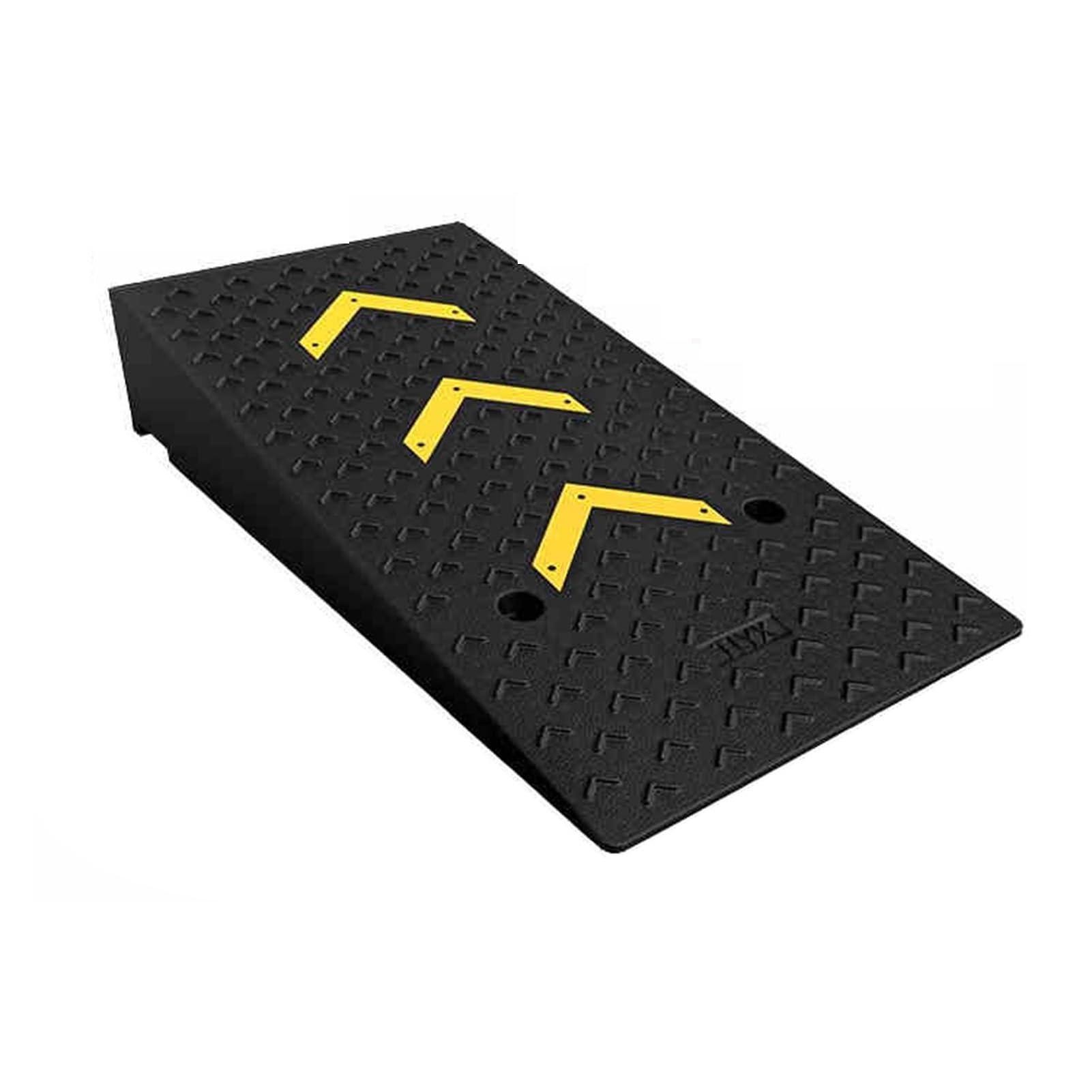 Heavy-Duty Rubber Speed Humps,Road Humps Bumps For Saftey Combinable,Protector Ramps Wire Hose Protective For Asphalt,Concrete,Gravel，100X50X20Cm