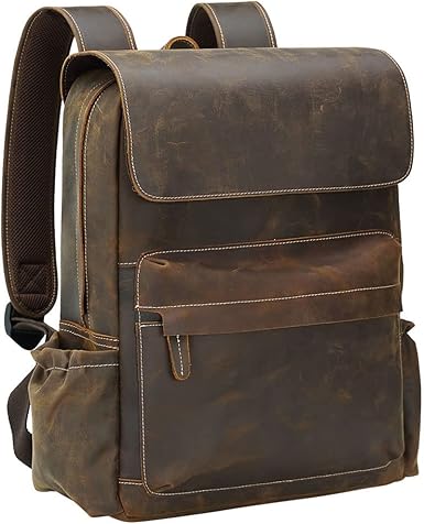 men's leather backpack amazon