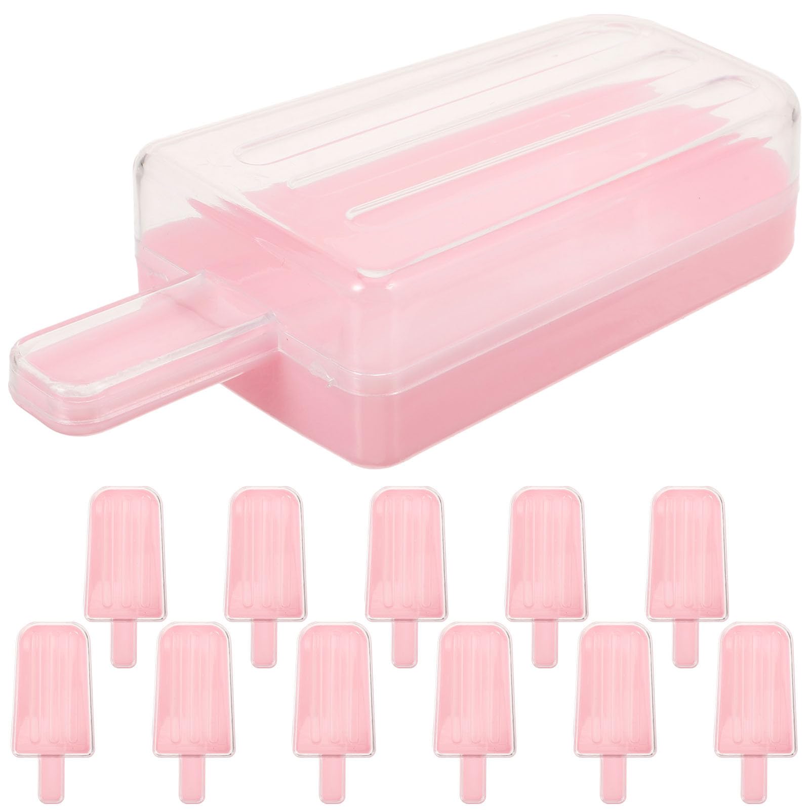 LALAFINA Ice Cream Candy Boxes, 12 Pcs Clear Plastic Party Favor Containers | Ice cream shape candy containers for chocolate, party favors, weddings, birthdays and summer events