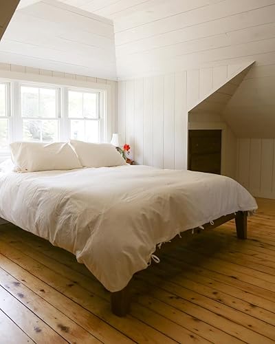 AIZOME Juego de funda nórdica de algodón virgen (individualindividual, 4 piezas). 400 hilos, 100% algodón puro, tejido satinado. Cero productos