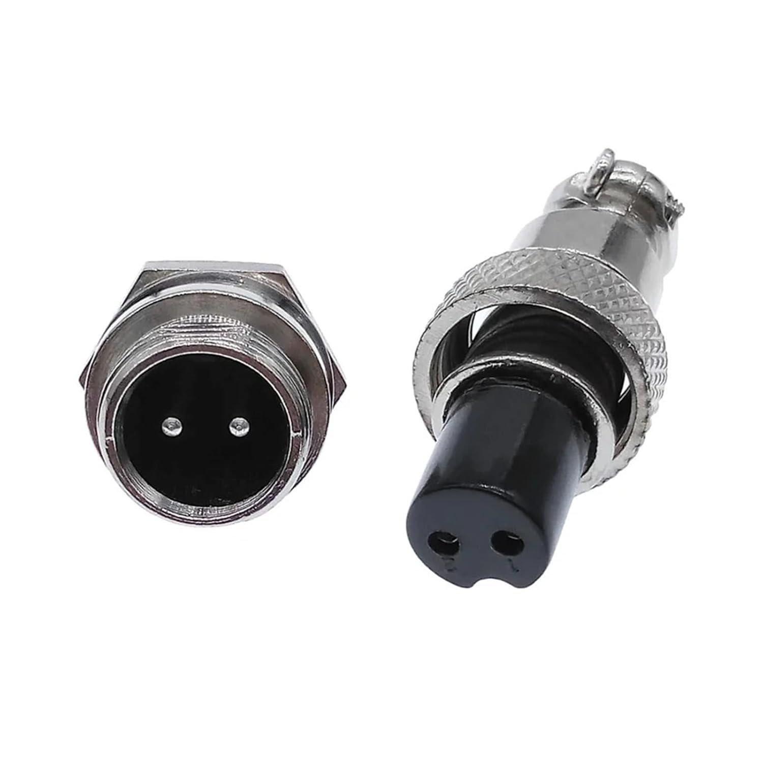 10PCS Metal Connector GX12 Panel Circular Connector Plug Socket 2-pin 3-pin 4-pin 5-pin 6-pin 7-pin 5A 125v M12 Connector(7Pin Metal cap10PCS)