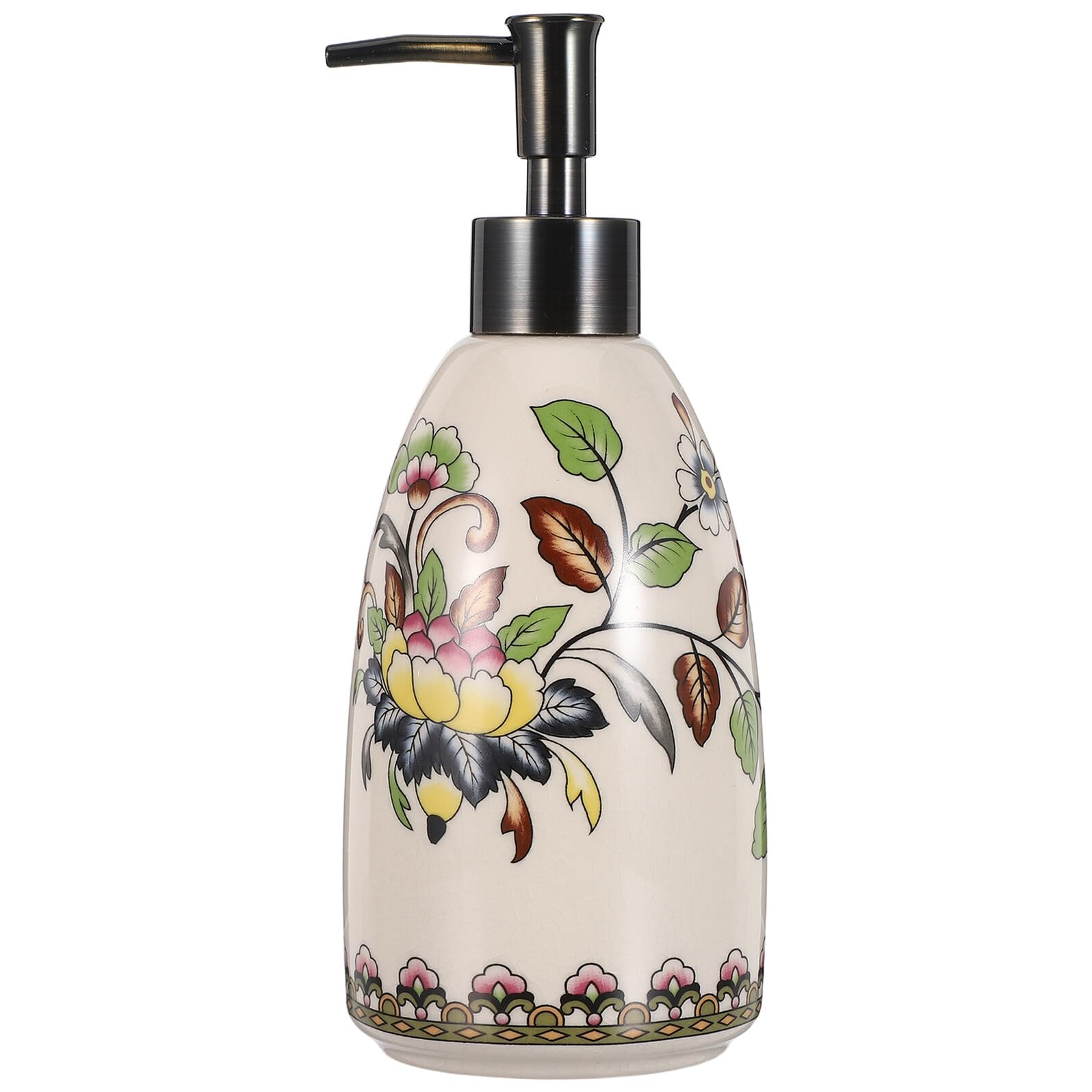 VICASKY Dispenser per detergente in materiale vintage con erogazione precisa e maneggevolezza confortevole per bagno e cucina decorativa