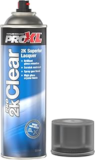 ProXL 2K Clear Coat Lacquer Spray 500 ml | Crystal Clear, High Gloss Fin...