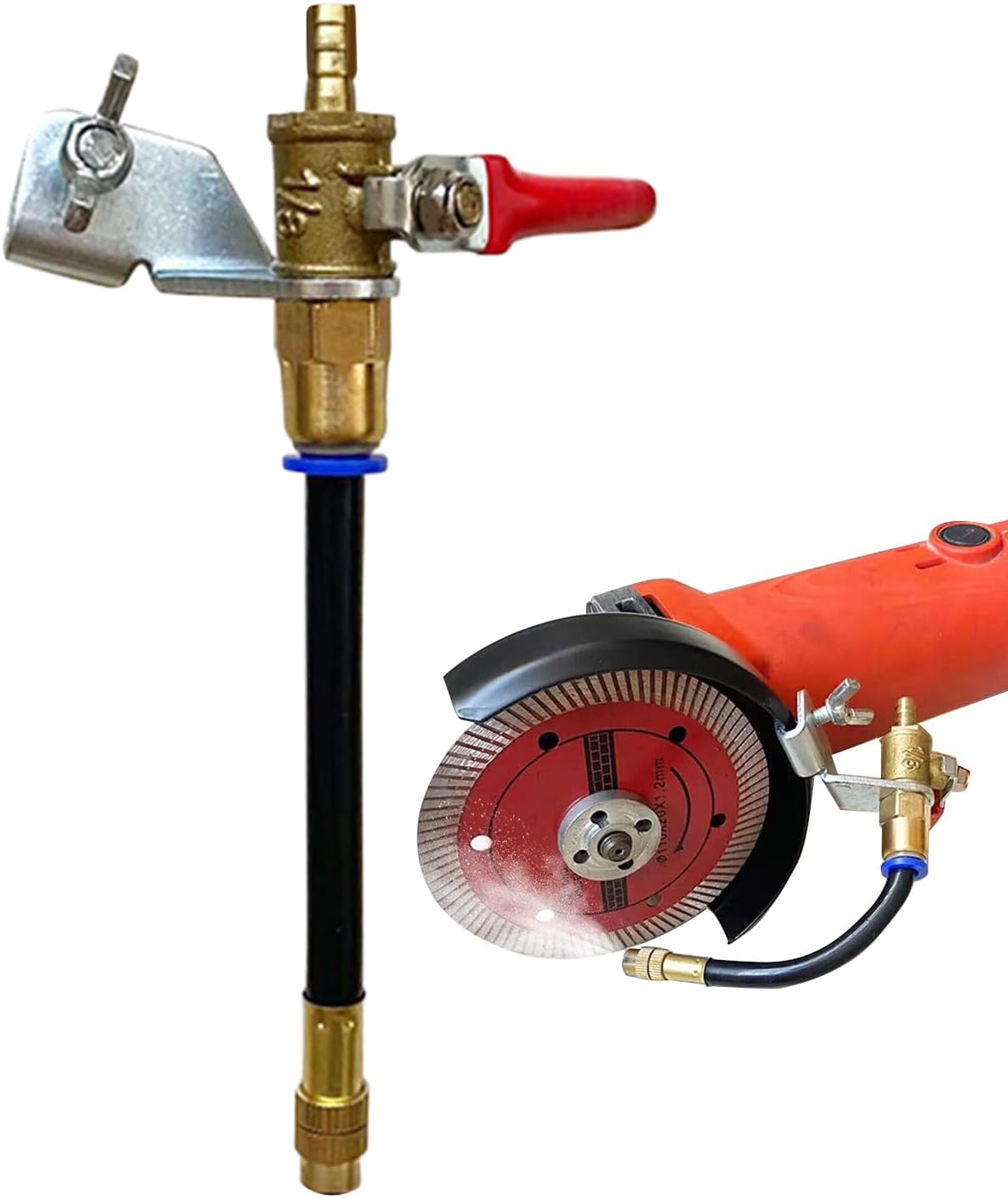 Dust Remover Water Sprayer | 2-Mode Universal Flexible Coolant Attachment | Sprinkler Nozzle Water Sprayer - for Marble Machine Marble Brick Work Construction