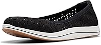 Clarks Women's Breeze Roam Breathable Flats - Cushion Soft Canvas Shoes for All-Day Comfort