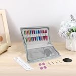 12 Pairs 2 Inch Short Interchangeable Knitting Needles Set 12 Sizes Knitting Needles Circular for Socks Collars Hats