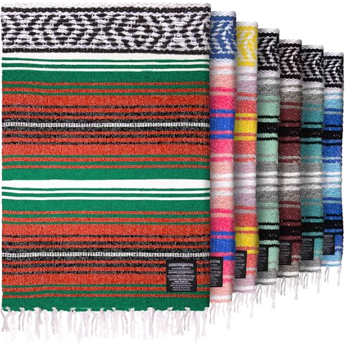Hydration Nation Authentic Extra Large Mexican Blanket (70"x50") - Handwoven