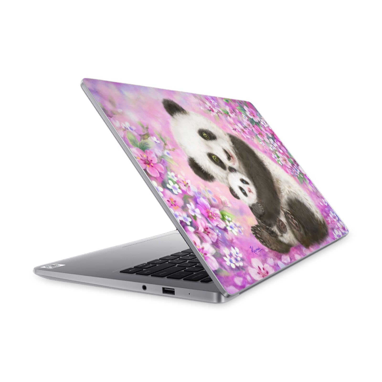 Couverture Autocollant Mi Notebook 14 Anti Rayure Vinyle Panda Art - 7