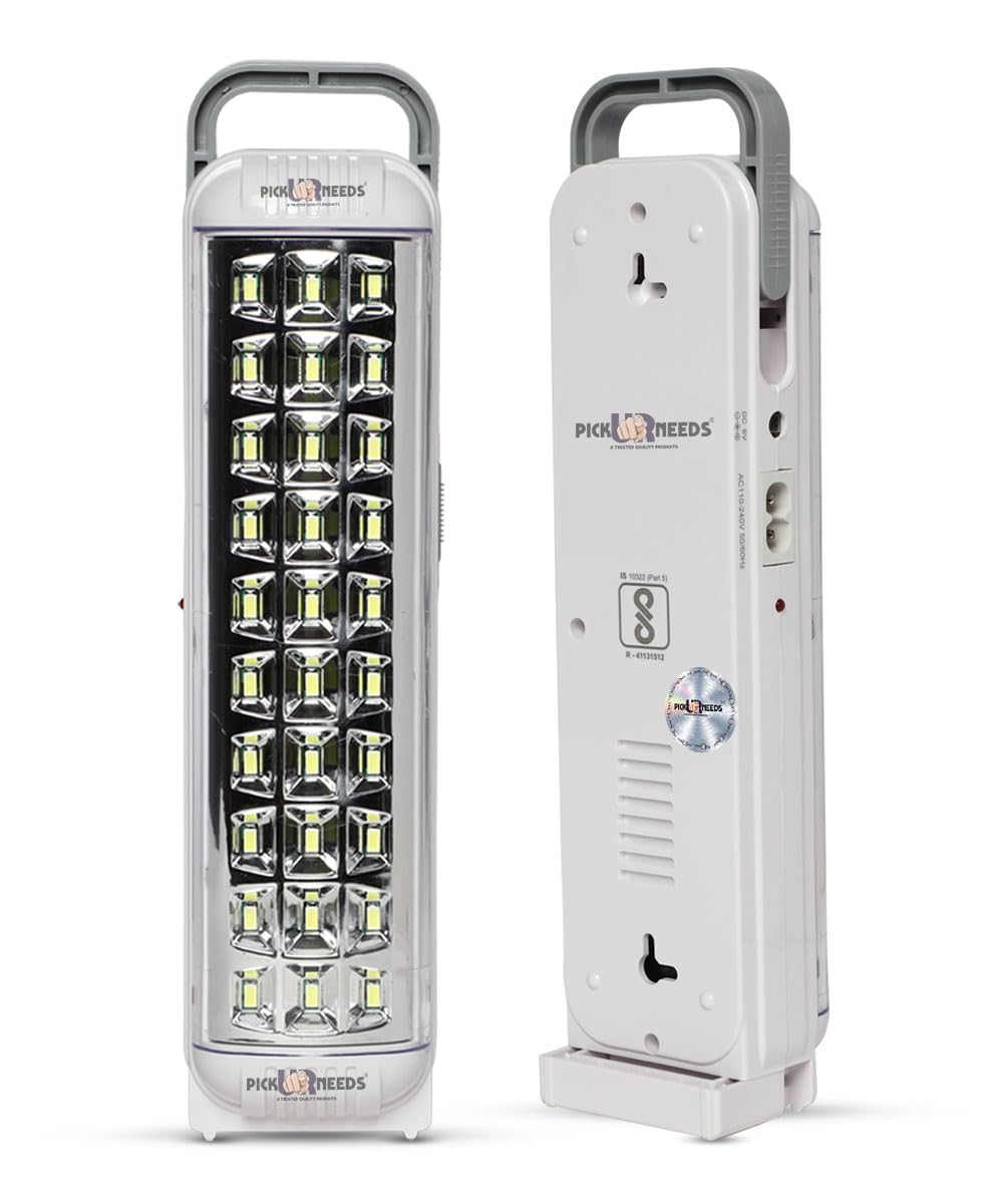 Pick Ur Needs Home Emergency Rechargeable 30 SMD LED Torch Light with Adjustable Brightness 15 hrs Lantern Emergency Light (B0C9X314Y6) Amazon Price History, Amazon Price Tracker