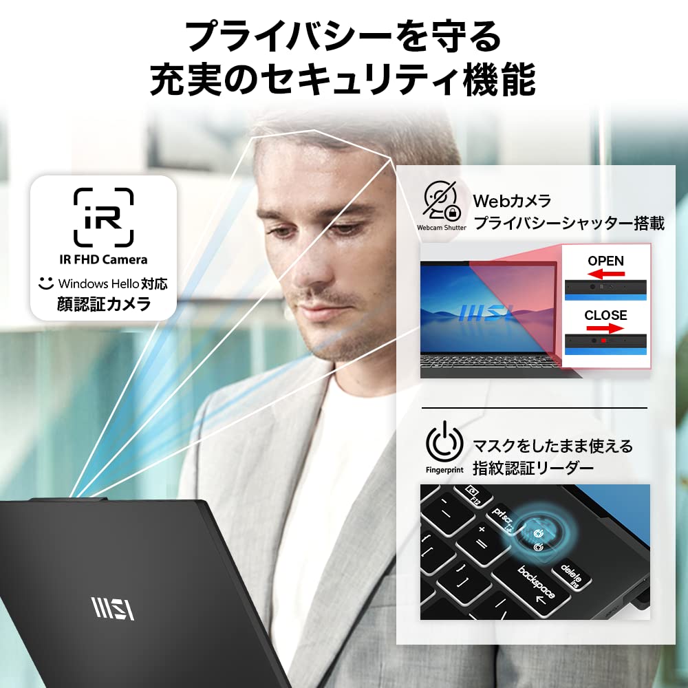 MSI 13.3インチ ノートPC Core i7 32GB 512GB SSD Amazon.co.jp: 【超軽量990g・第13世代Core i7搭載】MSIビジネス