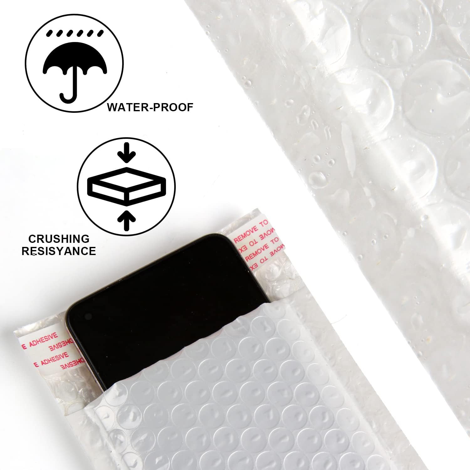 SULOLI 12PCS White Poly Bubble Mailers A6 Padded Envelopes Bulk Bubble