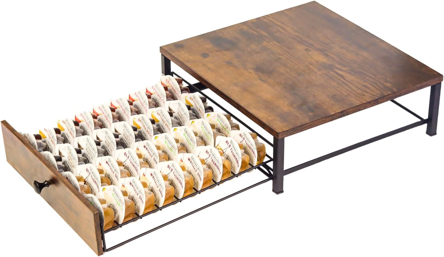 36 Capsule Storage Drawer for Bartesian, Pod Holder Organizer Compatible with Bartesian and BLACK+DECKER Cocktail Machines, Stackable Countertop Container