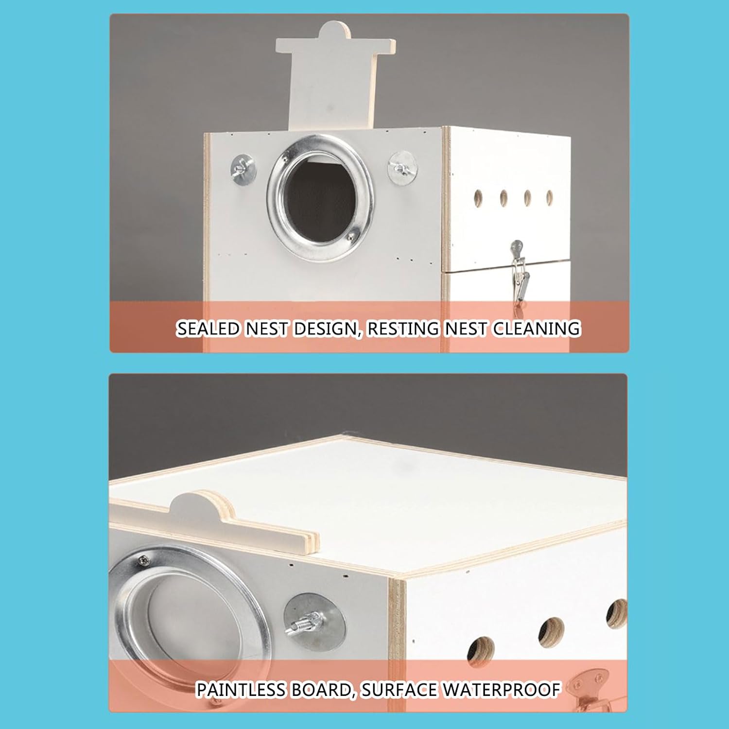 Bird Nest Cage Wood and Shelter Parrots Hatchery, Perfect for Home and Professional Use Bird Nest for Cage