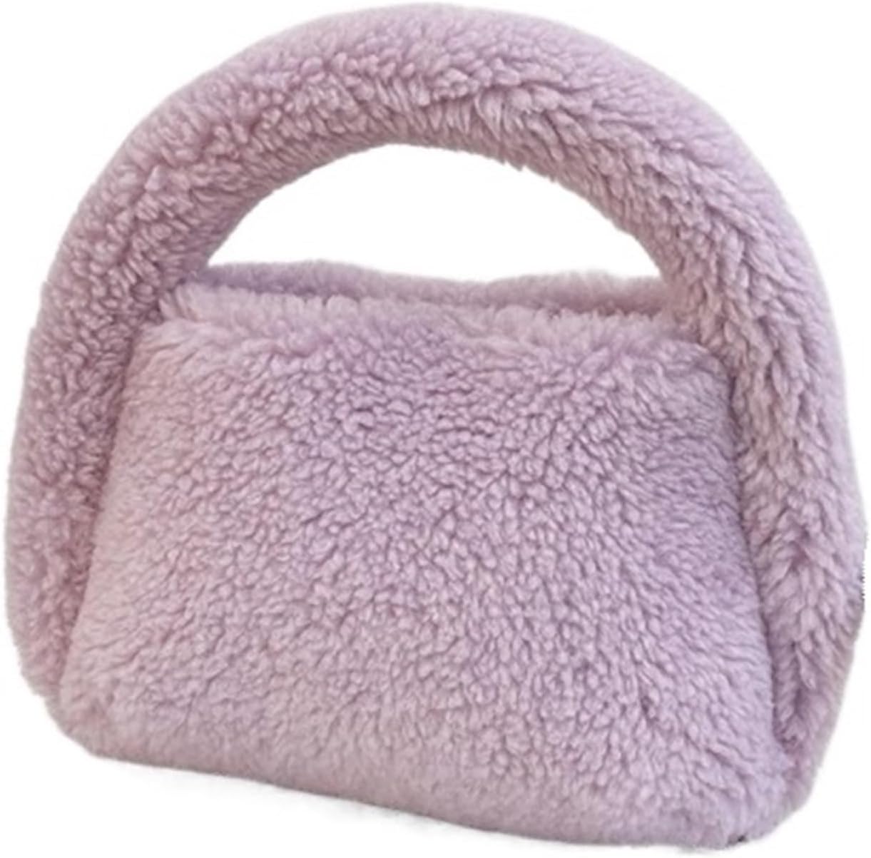 Furry Bag Plush Bag Autumn And Winter Sense Of Hand-held(Color 02)