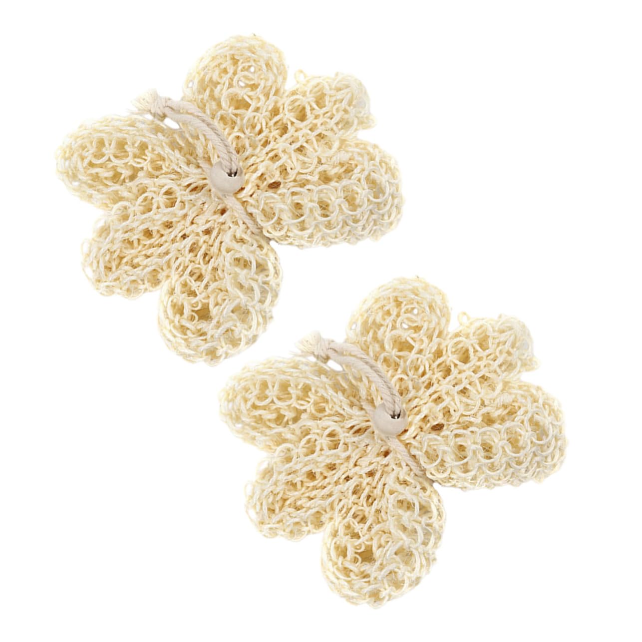 Ipetboom 2Pcs Comfortable Shower Balls Exfoliating Bath Scrubbers for Smooth Skin Convenient Body Wash Sponge Natural Material for Enhanced Bath Experience