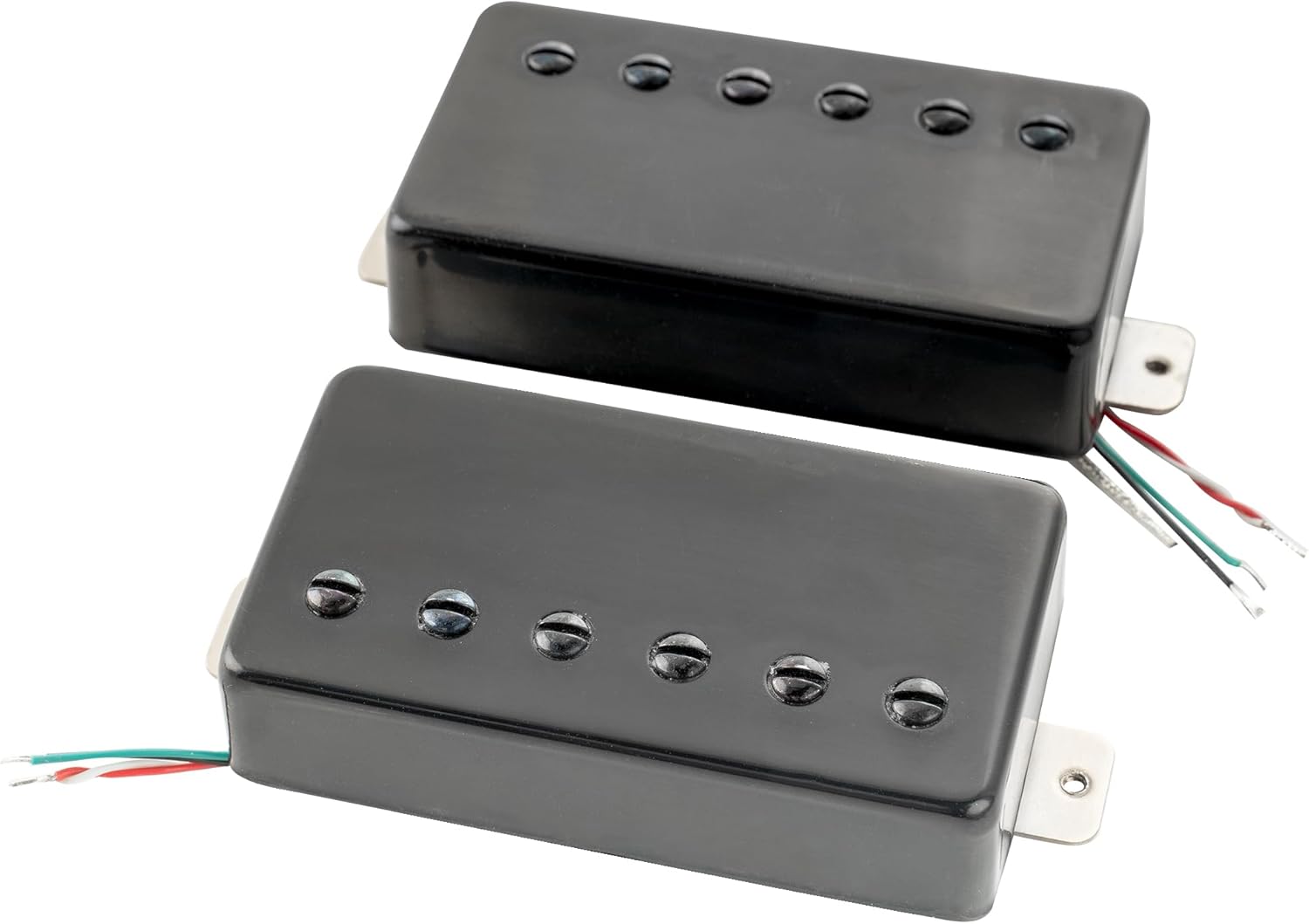 Artec LPA210 Alnico 5 Covered Standard Humbucker Neck Bridge Pickup Set for Les Paul Style Electric Guitar, Black