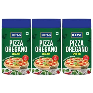 Keya Italian Pizza Oregano | Pizza Oregano Spice Mix|Healthy Italian Seasoning|Multipurpose Seasoning| 100% Natural|Vegan| Zero Preservatives, Artifical Colours & Flavours |No MSG | Marinade Mix, Dip Mix, Sprinkler |Perfect for Pizza, Pasta, Garlic Bread, Sweet Corn, Makhana| 70g | Pack of 3