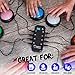 Teacher's Choice Light Up Game Buzzer System, Displays The Winning Player Loud, Unique Sounds for Each Buzzer, Great for Trivia Games, Family Feud, Jeopardy (8 Pack)