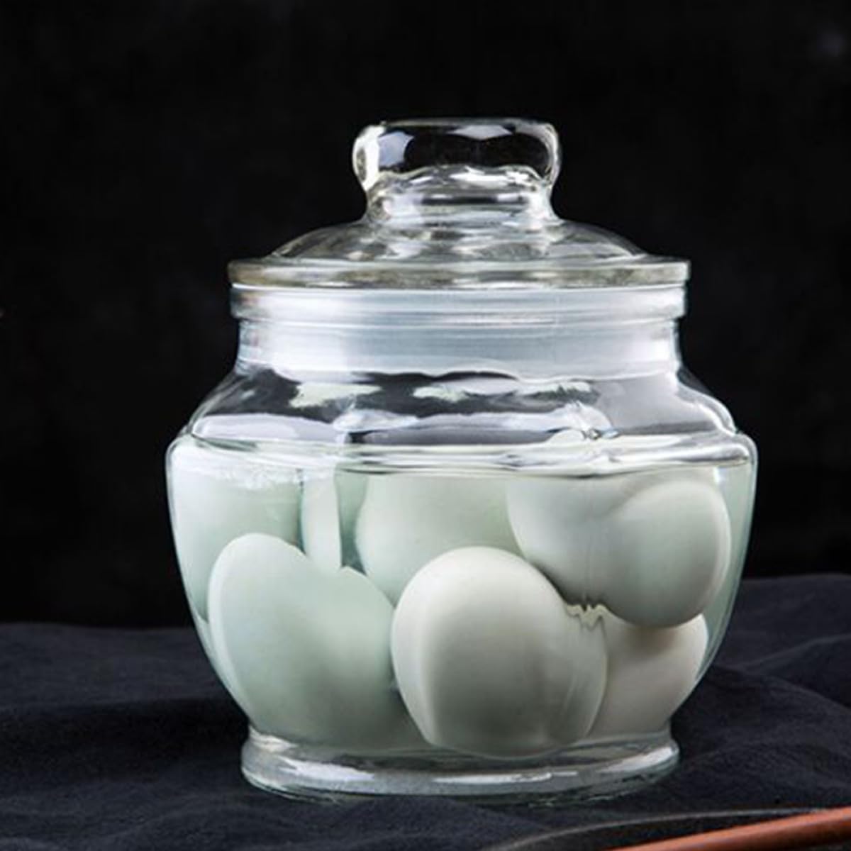 Large Capacity Glass Sealing Jar for Food Storage, Airtight Pickle and Grain Organizing Container, Glass Food Storage Canister for Kitchen Organization