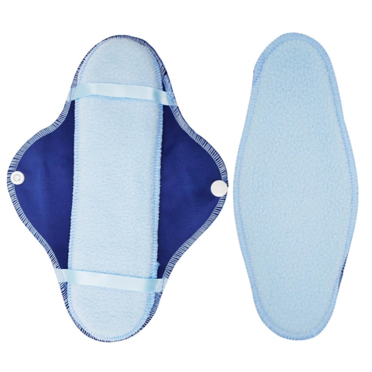 IWOWHERO Reusable Menstrual Pads Set 8 Pcs Washable Sanitary Towels Portable Mama Pads