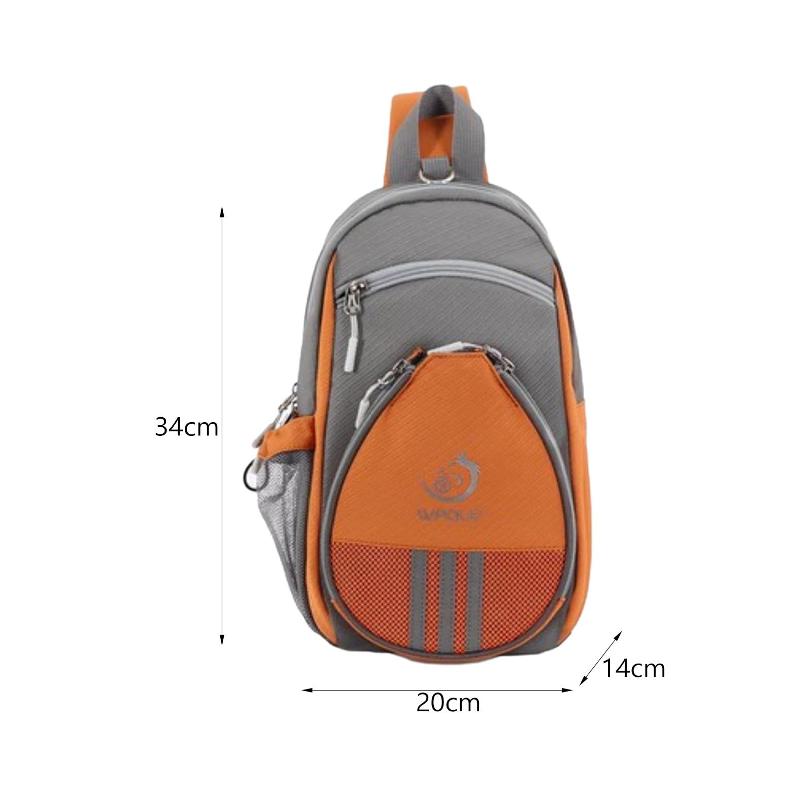 Borsa per racchette da ping pong resistente organizer per sport all'aperto per principianti grigio