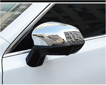 Rearview Mirror Cover For Haval For H6 For 3rd For Gen For GT 2021-2023 DHT-PHEV Car Exterior Covers ABS Carbon Rear View Side Mirror Rearview Shell Car Side Mirror Cover Caps (Color : Silver)